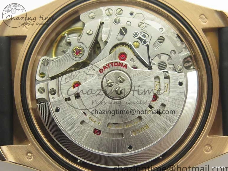 Best Dial ARF Clone Black Gold Rubber Rose On 1:1 Edition Super V2 Daytona 116515 Strap A4130 0225